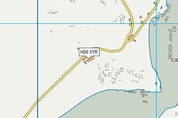 HS9 5YR map - OS VectorMap District (Ordnance Survey)