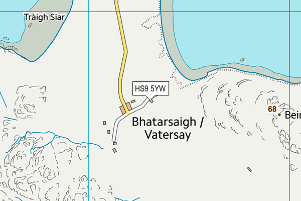 HS9 5YW map - OS VectorMap District (Ordnance Survey)