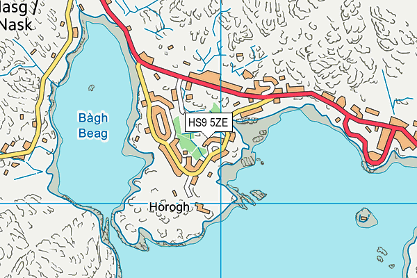 HS9 5ZE map - OS VectorMap District (Ordnance Survey)