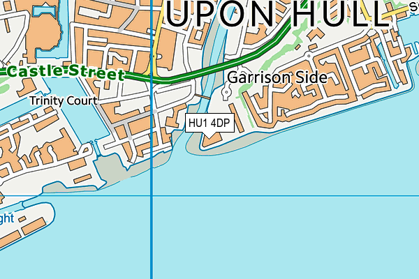 HU1 4DP map - OS VectorMap District (Ordnance Survey)