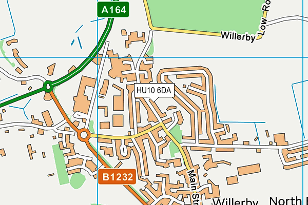 HU10 6DA map - OS VectorMap District (Ordnance Survey)