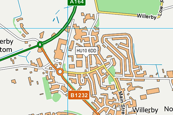 HU10 6DD map - OS VectorMap District (Ordnance Survey)