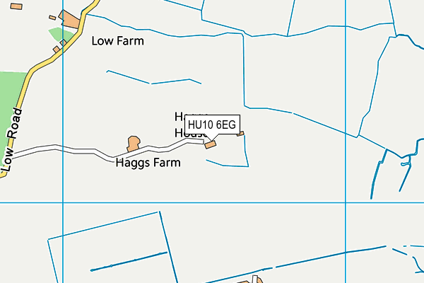 HU10 6EG map - OS VectorMap District (Ordnance Survey)