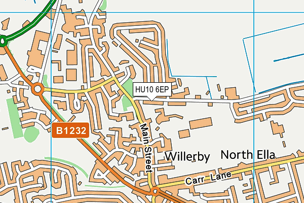 HU10 6EP map - OS VectorMap District (Ordnance Survey)