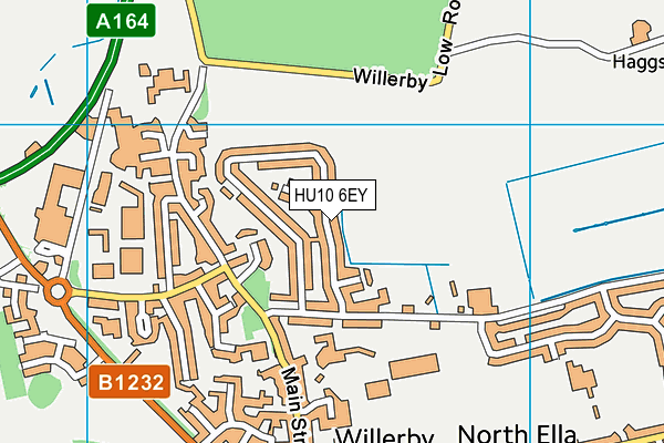 HU10 6EY map - OS VectorMap District (Ordnance Survey)