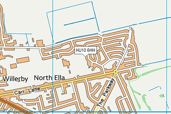 HU10 6HH map - OS VectorMap District (Ordnance Survey)