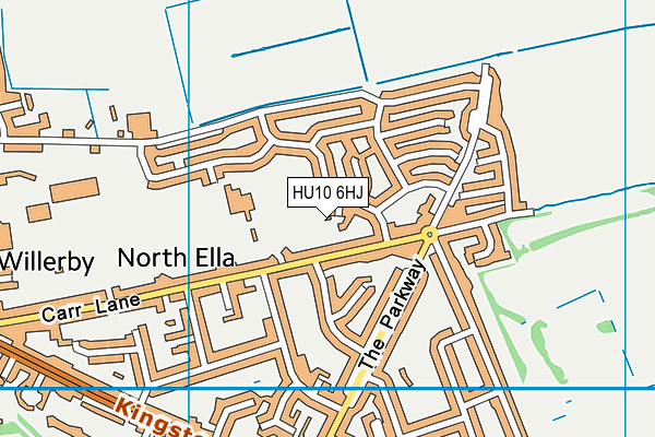 HU10 6HJ map - OS VectorMap District (Ordnance Survey)