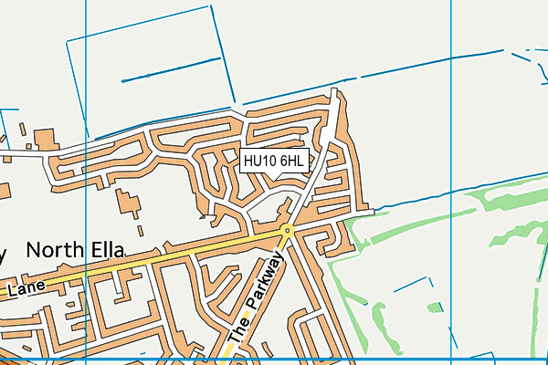 HU10 6HL map - OS VectorMap District (Ordnance Survey)