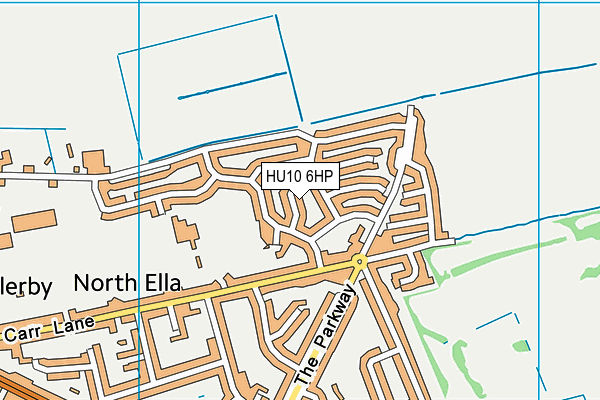 HU10 6HP map - OS VectorMap District (Ordnance Survey)