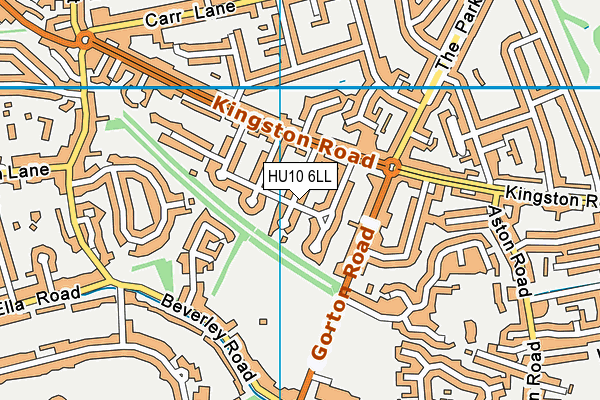 HU10 6LL map - OS VectorMap District (Ordnance Survey)