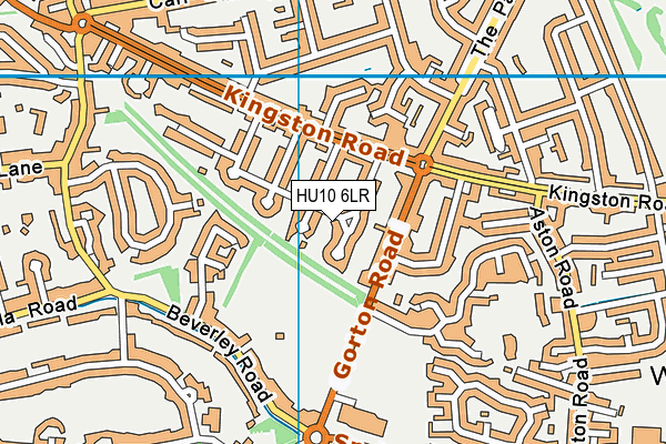 HU10 6LR map - OS VectorMap District (Ordnance Survey)