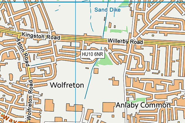 HU10 6NR map - OS VectorMap District (Ordnance Survey)