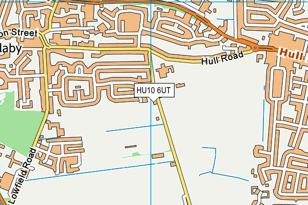 Pride Park Priory Fc map (HU10 6UT) - OS VectorMap District (Ordnance Survey)