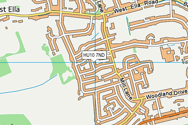 HU10 7ND map - OS VectorMap District (Ordnance Survey)
