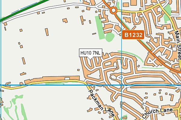 HU10 7NL map - OS VectorMap District (Ordnance Survey)