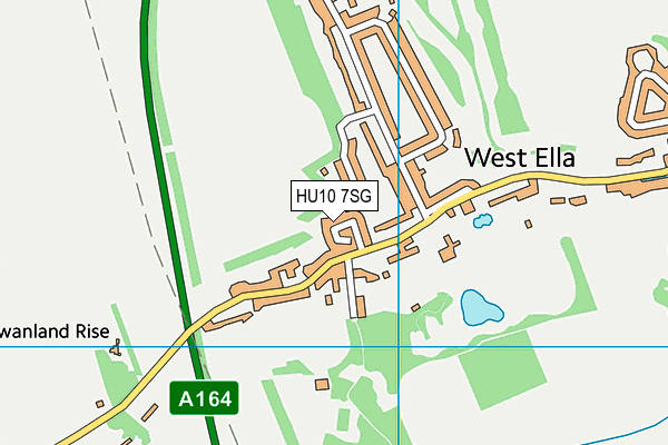 HU10 7SG map - OS VectorMap District (Ordnance Survey)