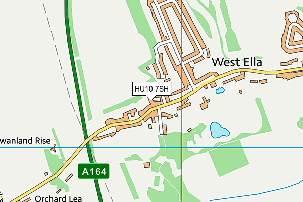 HU10 7SH map - OS VectorMap District (Ordnance Survey)