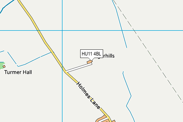 HU11 4BL map - OS VectorMap District (Ordnance Survey)