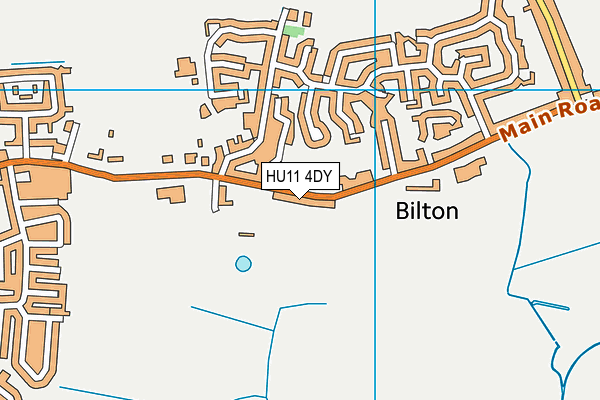 HU11 4DY map - OS VectorMap District (Ordnance Survey)
