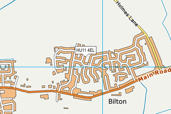 HU11 4EL map - OS VectorMap District (Ordnance Survey)