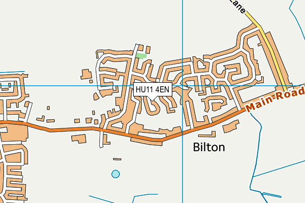 HU11 4EN map - OS VectorMap District (Ordnance Survey)