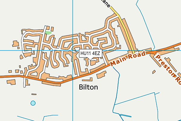 HU11 4EZ map - OS VectorMap District (Ordnance Survey)