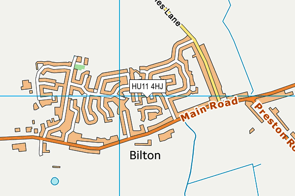 HU11 4HJ map - OS VectorMap District (Ordnance Survey)