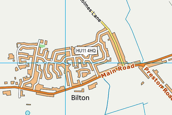 HU11 4HQ map - OS VectorMap District (Ordnance Survey)