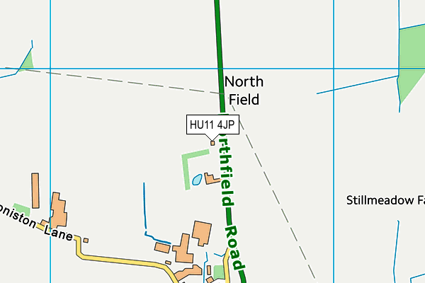 HU11 4JP map - OS VectorMap District (Ordnance Survey)