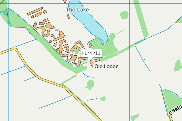 HU11 4LJ map - OS VectorMap District (Ordnance Survey)