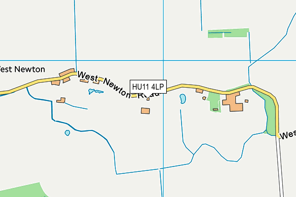 HU11 4LP map - OS VectorMap District (Ordnance Survey)