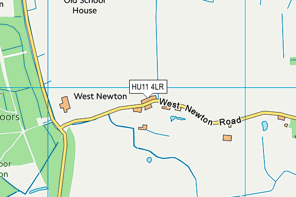 HU11 4LR map - OS VectorMap District (Ordnance Survey)