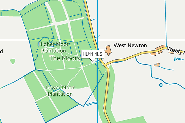 HU11 4LS map - OS VectorMap District (Ordnance Survey)