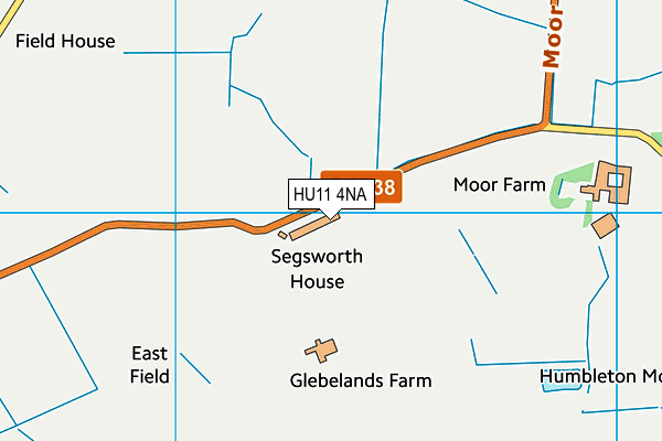 HU11 4NA map - OS VectorMap District (Ordnance Survey)