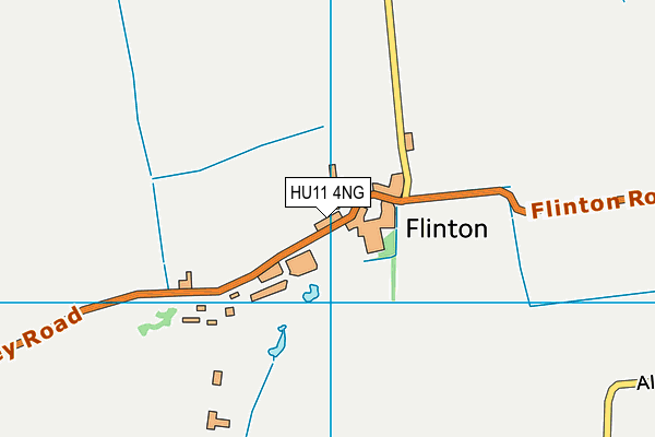 HU11 4NG map - OS VectorMap District (Ordnance Survey)