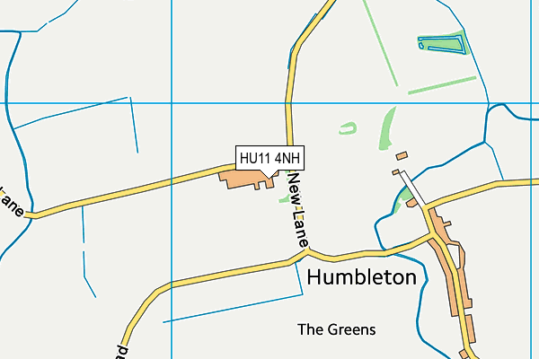HU11 4NH map - OS VectorMap District (Ordnance Survey)