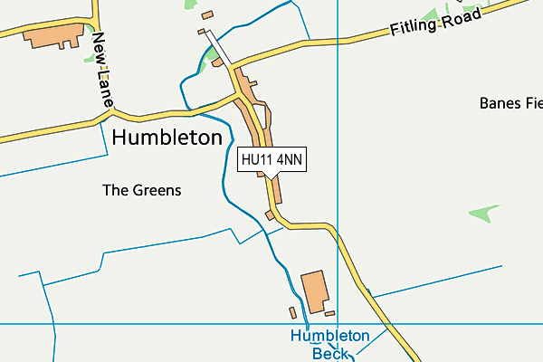 HU11 4NN map - OS VectorMap District (Ordnance Survey)