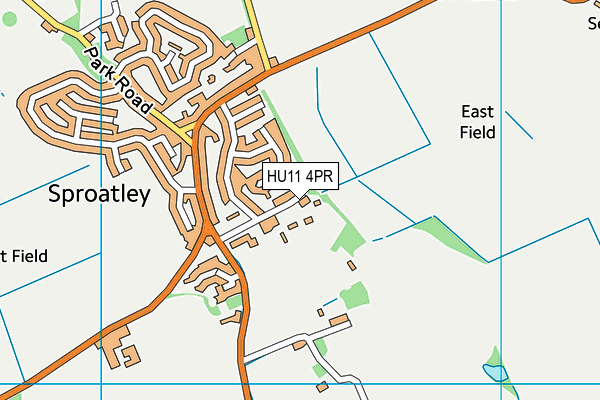 Sproatley Endowed Church of England Academy map (HU11 4PR) - OS VectorMap District (Ordnance Survey)