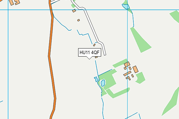 HU11 4QF map - OS VectorMap District (Ordnance Survey)