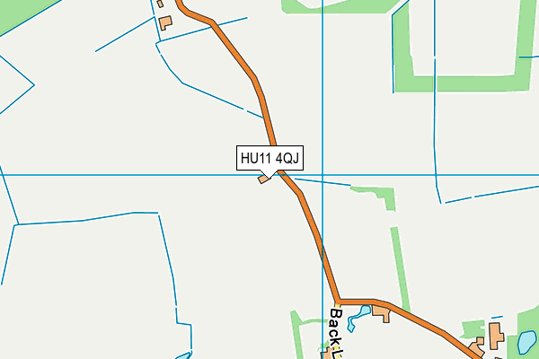 HU11 4QJ map - OS VectorMap District (Ordnance Survey)