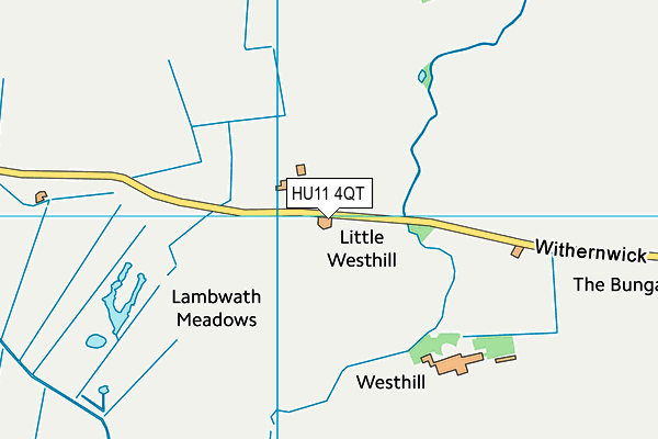 HU11 4QT map - OS VectorMap District (Ordnance Survey)