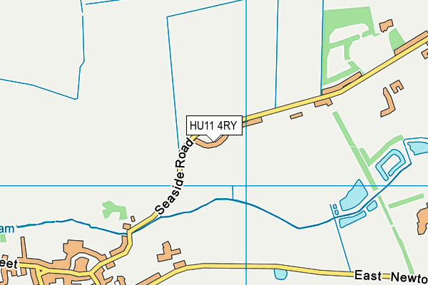 HU11 4RY map - OS VectorMap District (Ordnance Survey)
