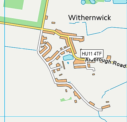 HU11 4TF map - OS VectorMap District (Ordnance Survey)