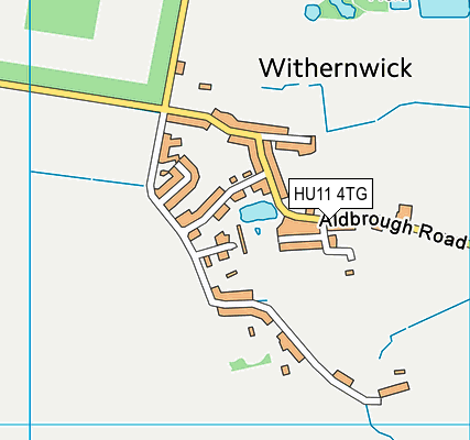 HU11 4TG map - OS VectorMap District (Ordnance Survey)