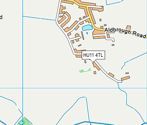 HU11 4TL map - OS VectorMap District (Ordnance Survey)