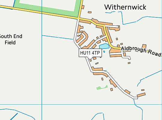HU11 4TP map - OS VectorMap District (Ordnance Survey)