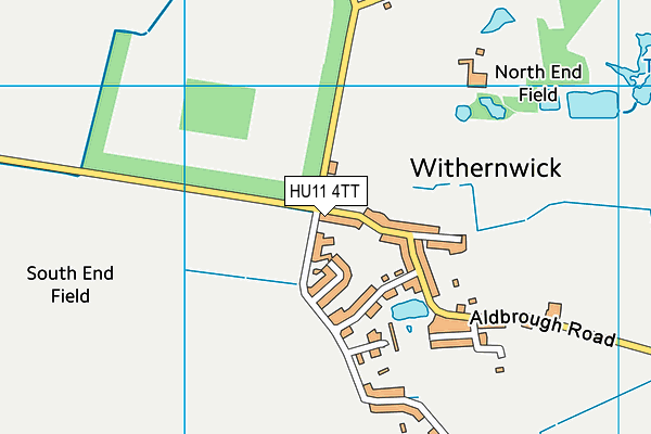 HU11 4TT map - OS VectorMap District (Ordnance Survey)