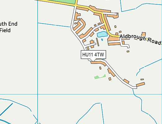 HU11 4TW map - OS VectorMap District (Ordnance Survey)