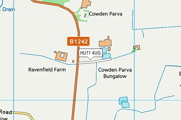 HU11 4UG map - OS VectorMap District (Ordnance Survey)