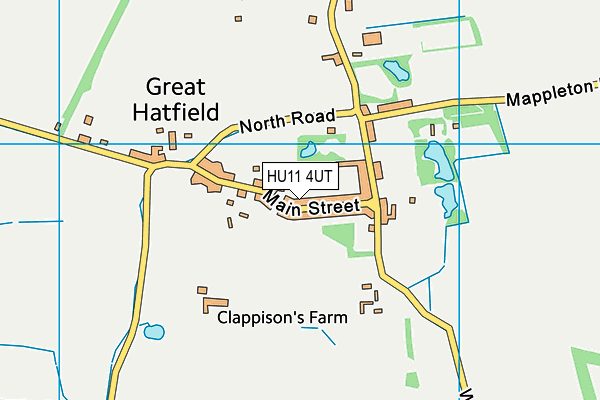 HU11 4UT map - OS VectorMap District (Ordnance Survey)